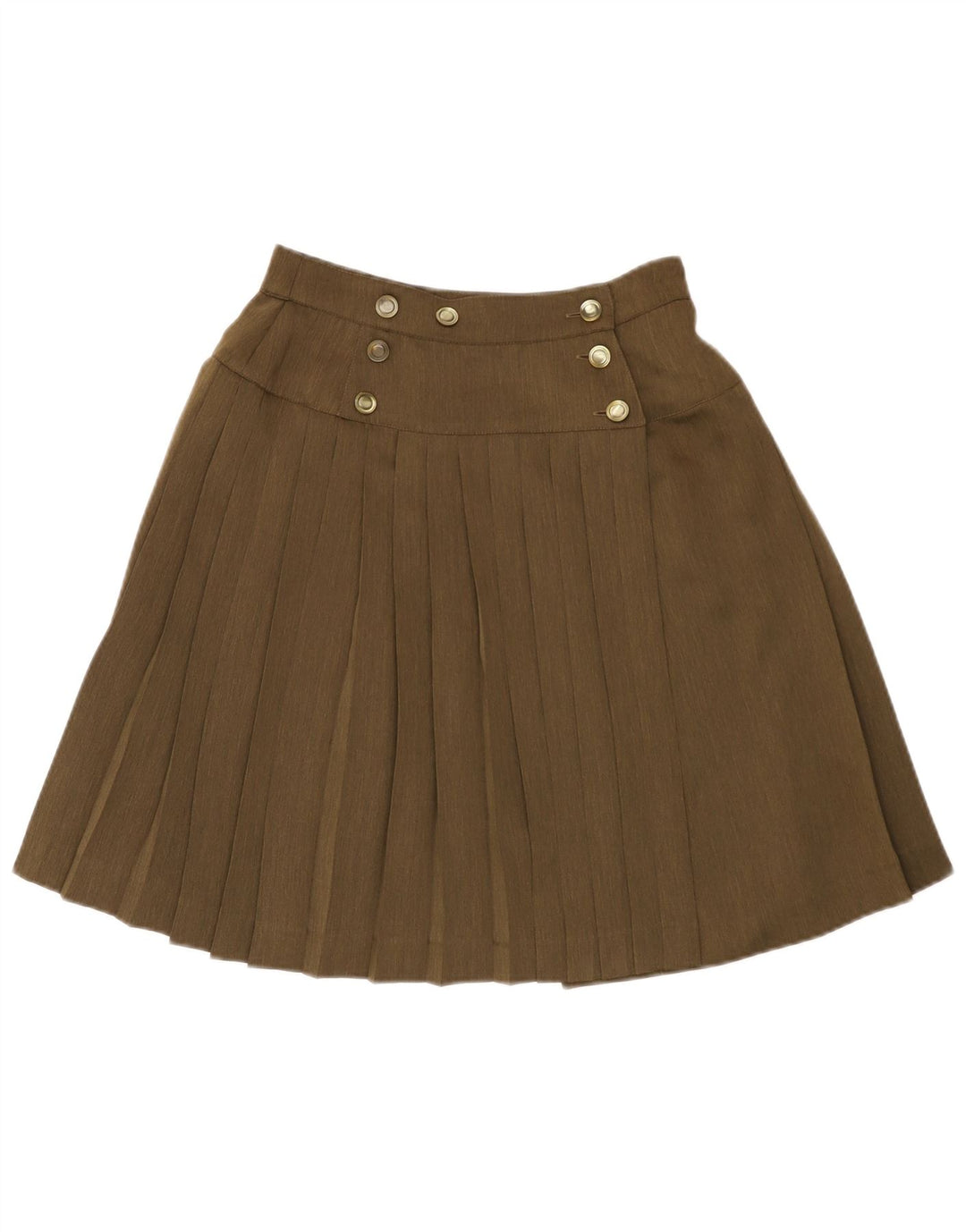 Max Mara Γυναικεία Πλισέ Φούστα W25 XS Χακί