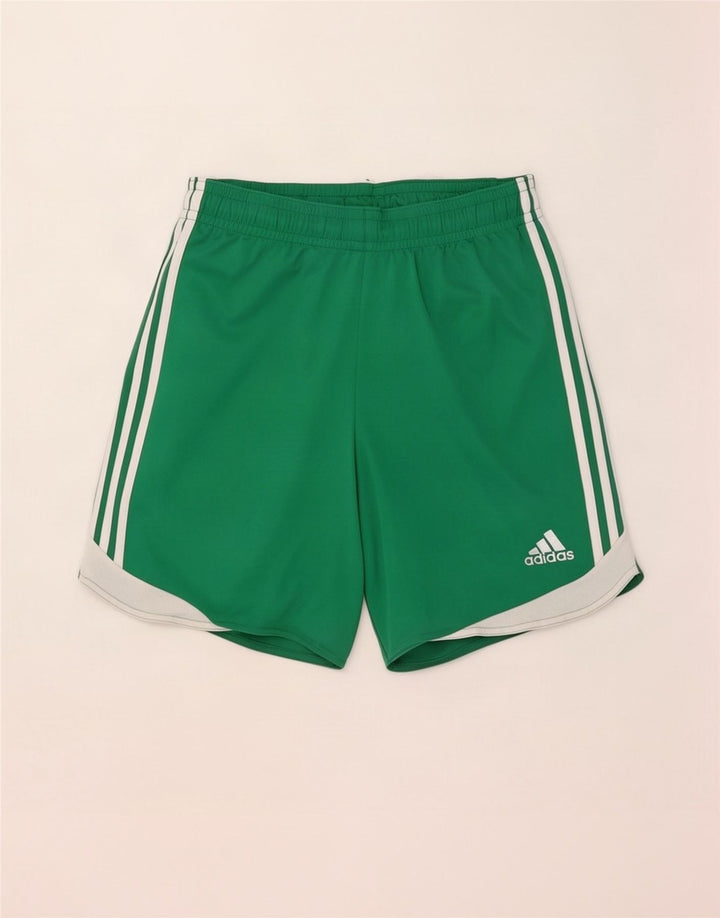 Ανδρικό αθλητικό σορτς Adidas Climacool από μεσαίο πράσινο πολυεστέρα