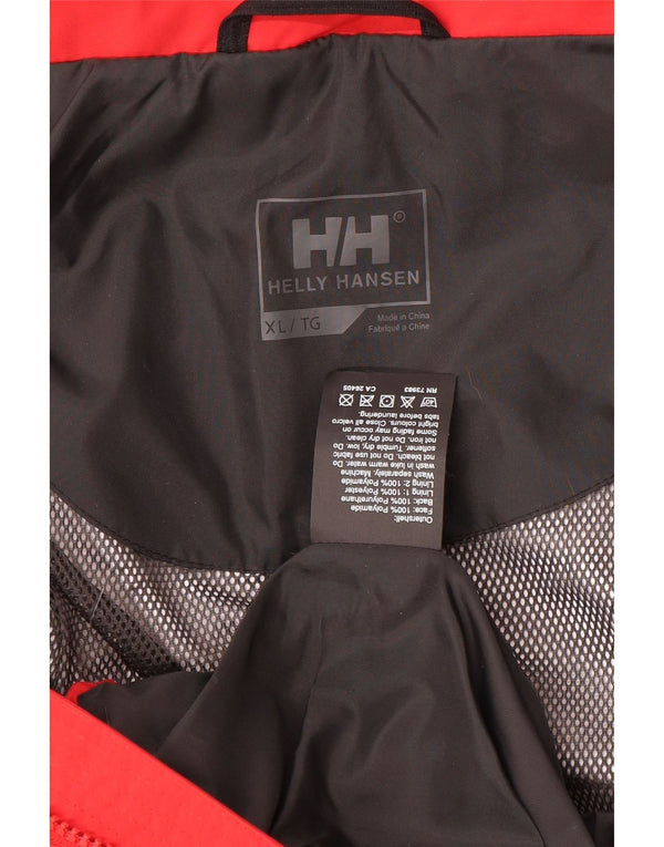 Helly Hansen Ανδρικό μπουφάν βροχής με κουκούλα UK 42 XL Red Polyamide
