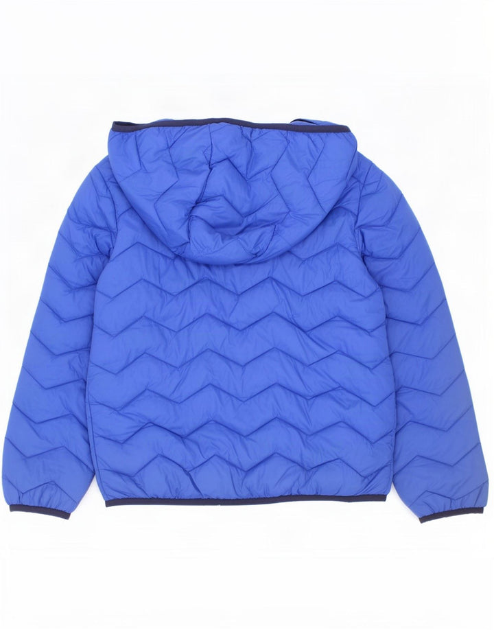 Μπουφάν Benetton Boys Hooded padded Jacket 7-8 Years Medium Blue Polyamide