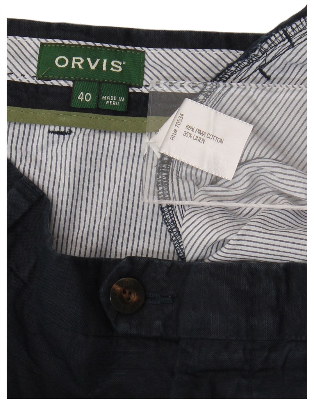 Ανδρικό σορτς Chino ORVIS W40 XL, Μπλε, Βαμβακερό