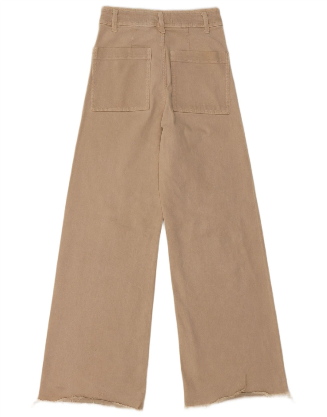 ZARA Womens The Marine ψηλόμεσο φαρδύ τζιν EU 34 2XS W24 L29 Beige