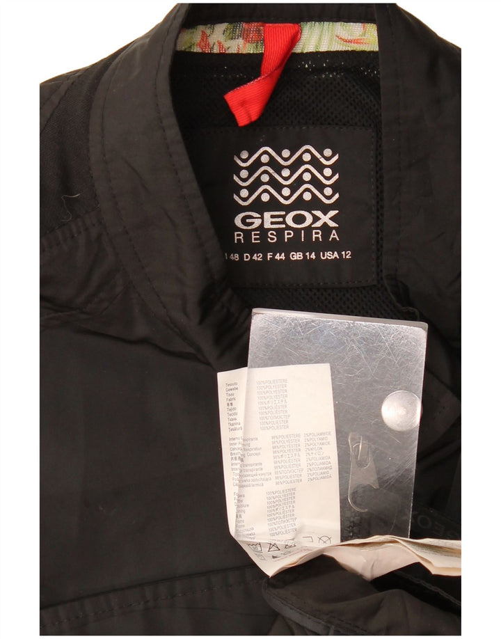 Geox Respira Γυναικείο Bomber Jacket UK 14 Large Black Polyester