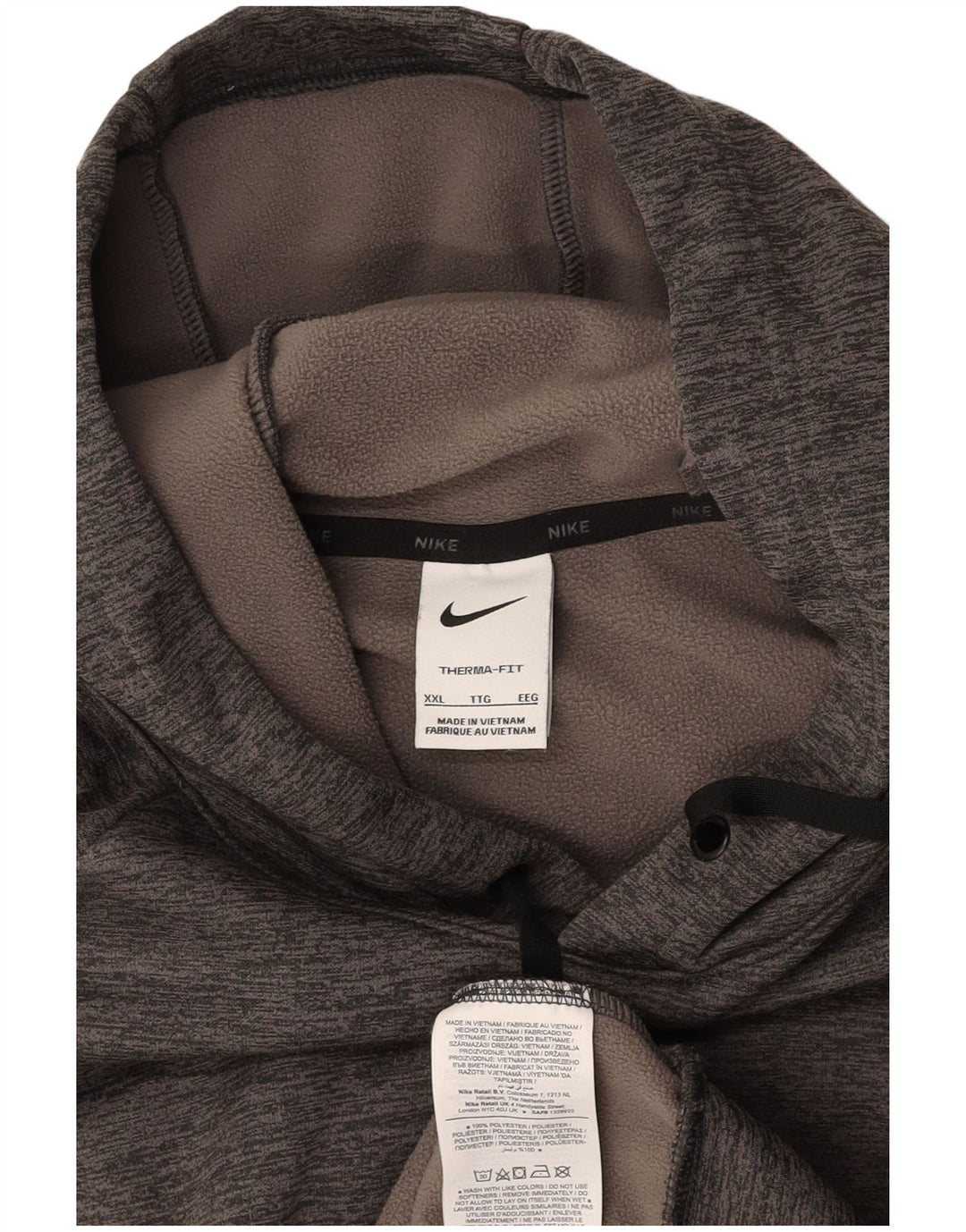 NIKE Ανδρικό Therma-Fit Hoodie Jumper 2XL Grey Polyester