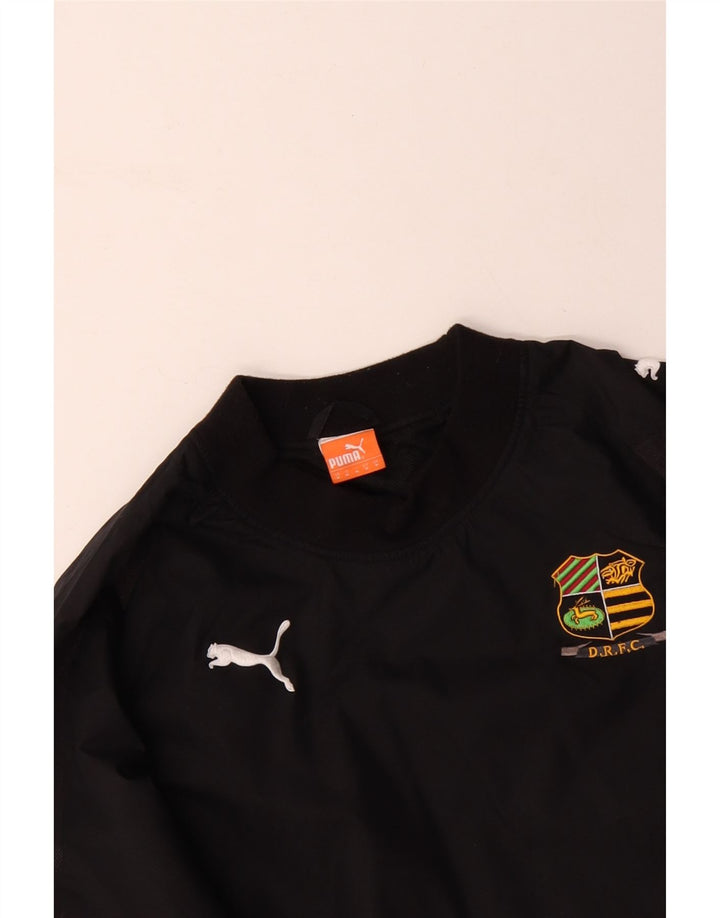 PUMA Ανδρικό γραφικό μπλουζάκι μακρυμάνικο μεσαίο μαύρο πολυεστέρας