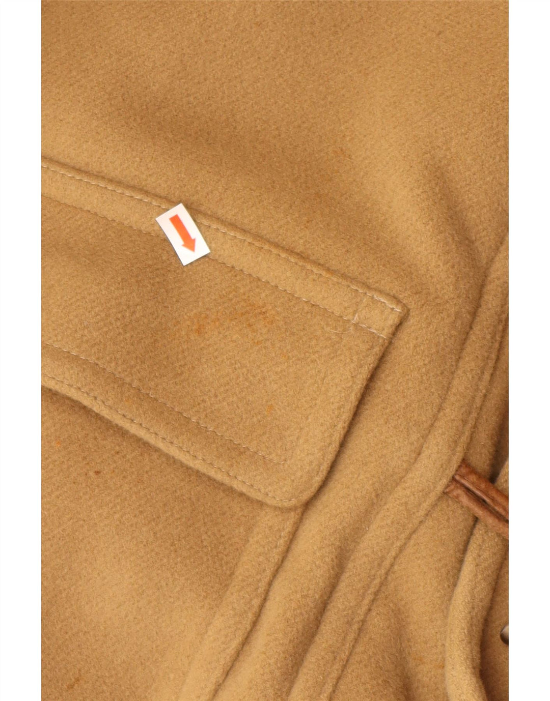 VINTAGE Ανδρικό παλτό Duffle με κουκούλα IT 52 XL Μπεζ μαλλί