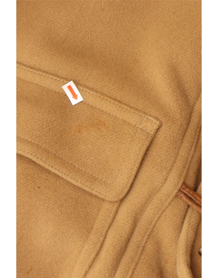 VINTAGE Ανδρικό παλτό Duffle με κουκούλα IT 52 XL Μπεζ μαλλί