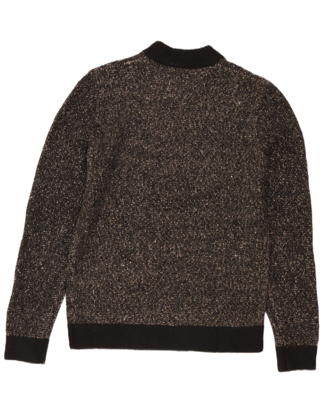 JACK & JONES Ανδρικό πουλόβερ με λαιμόκοψη μεσαίου μαύρου πολυεστέρα