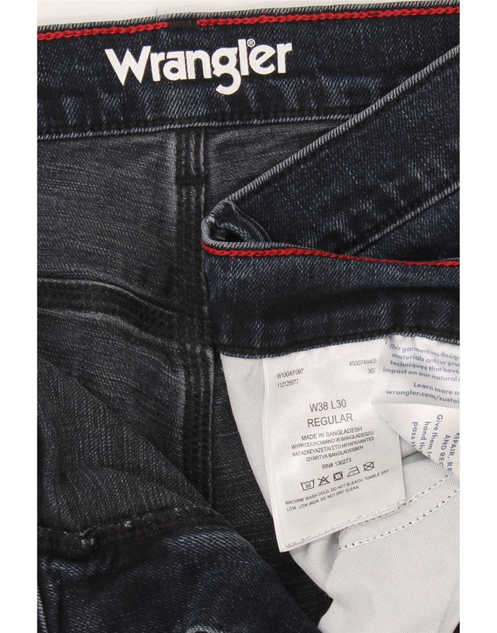 Ανδρικό τζιν Wrangler Regular Straight W38 L30 Navy Blue Cotton