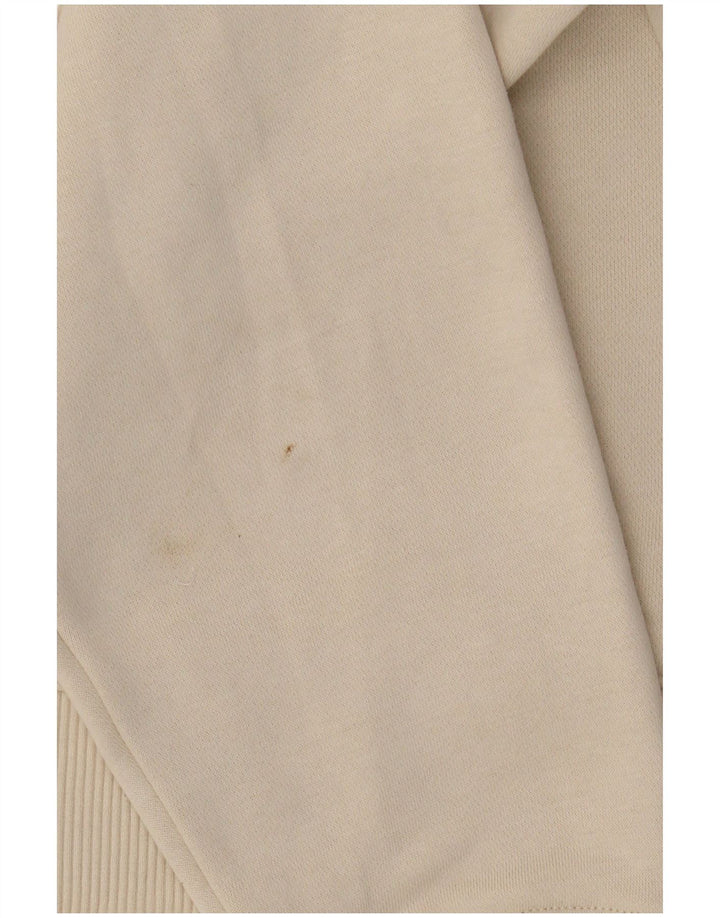 Calvin Klein Jeans Γυναικείο Crop Γραφικό Φούτερ Jumper UK 14 Medium Beige