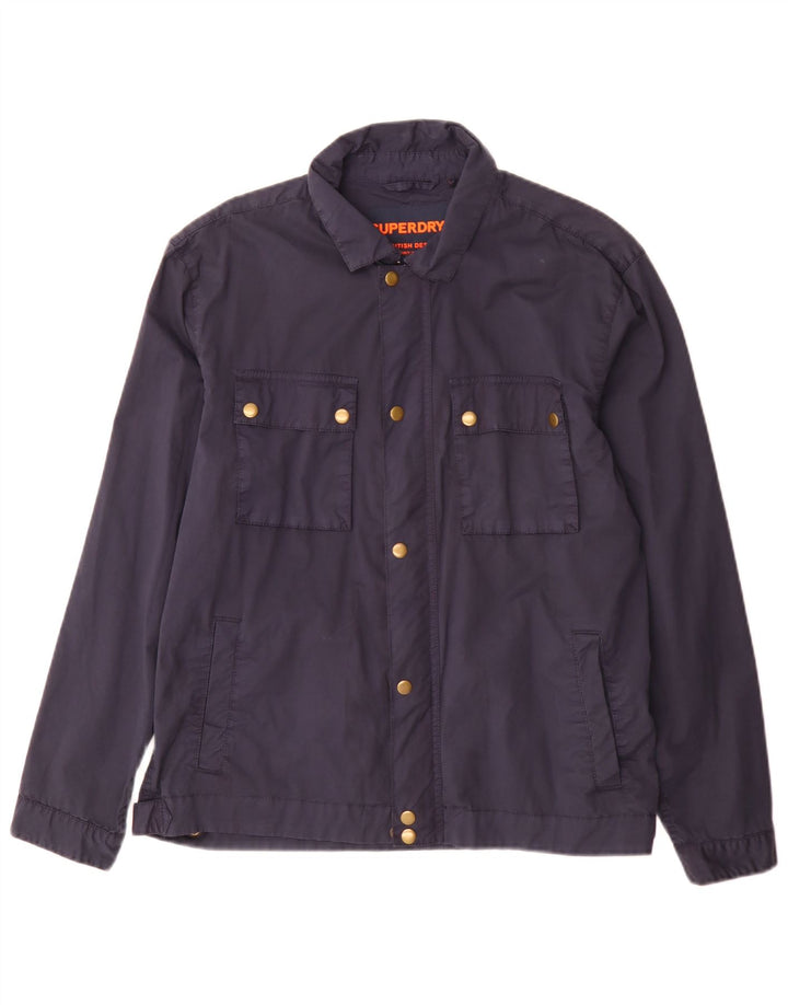 Superdry Ανδρικό Utility Jacket UK 38 Medium Navy Blue Cotton