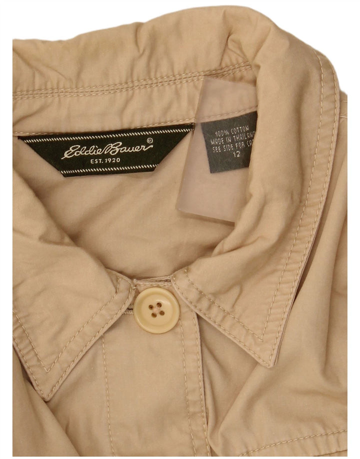 Eddie Bauer Γυναικείο Utility Jacket US 12 Large Beige Βαμβακερό