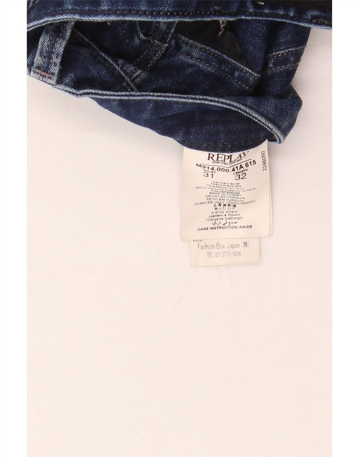 Replay Ανδρικό Slim Jeans W31 L32 Blue Cotton
