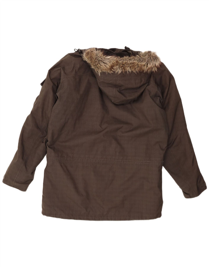 Jack Wolfskin Ανδρική κουκούλα Sherpa Parka UK 34 Small Grey Polyester