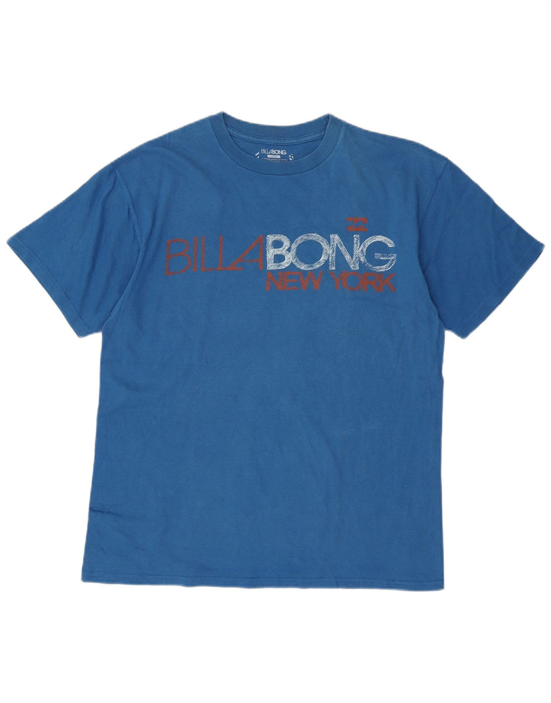 BILLABONG Ανδρικό γραφικό T-Shirt Top μεγάλο μπλε βαμβακερό