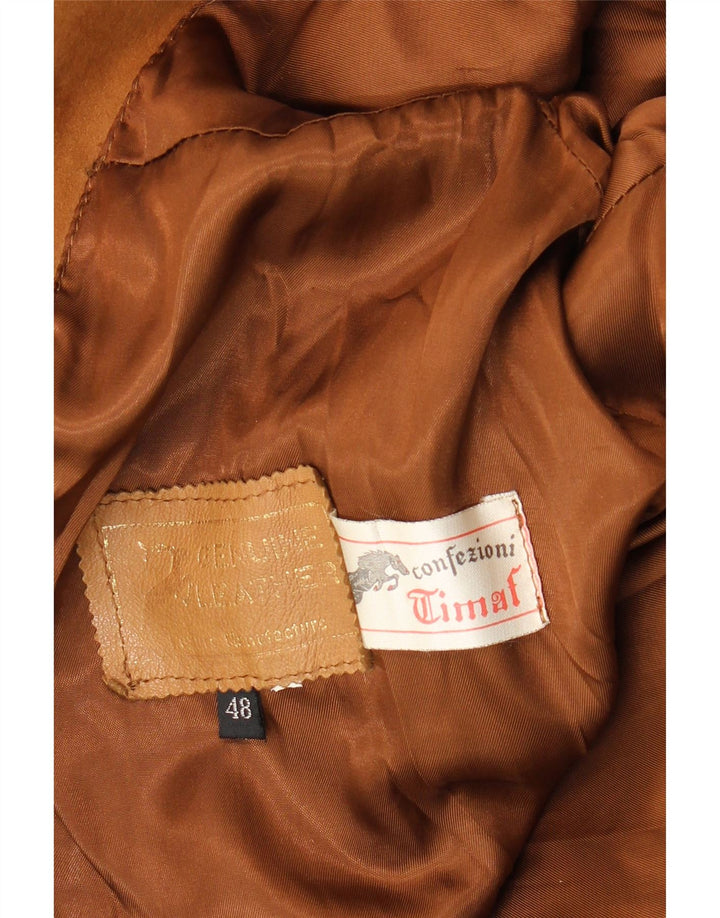 Vintage Γυναικείο Suede Jacket IT 48 XL Καφέ Δερμάτινο