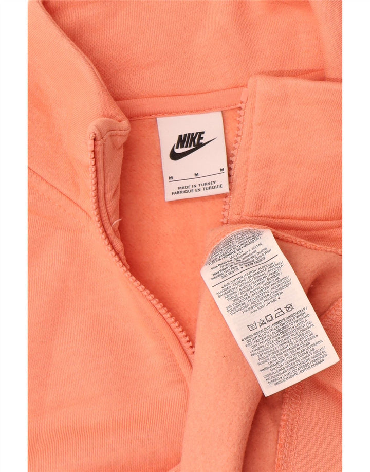 Ανδρικό φούτερ Nike με φερμουάρ, μεσαίο βαμβακερό πορτοκαλί