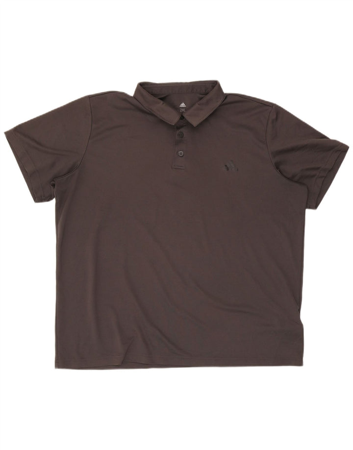 Ανδρικό πουκάμισο Adidas Climalite Polo 2XL Grey Polyester