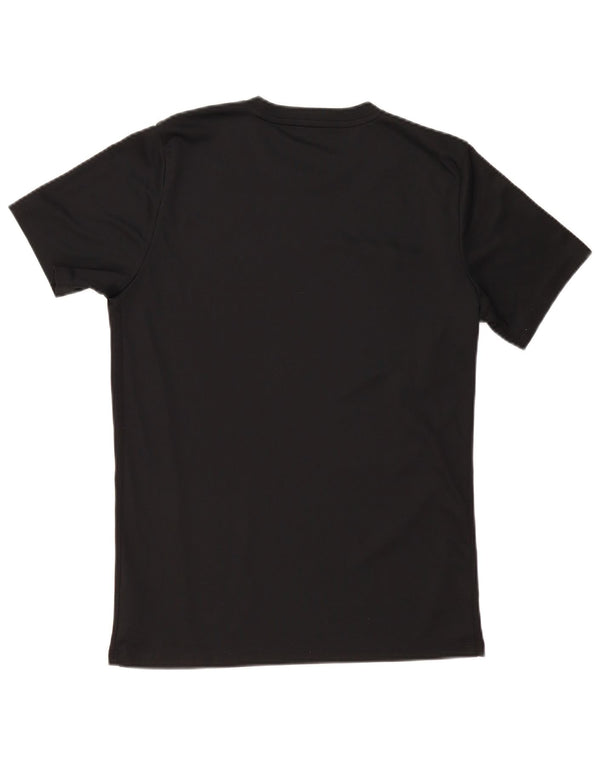 NIKE Mens Dri Fit T-Shirt Top Medium Black Polyester