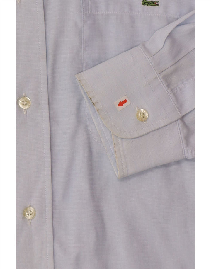 Ανδρικό πουκάμισο Lacoste Νούμερο 42 Μεγάλο Μπλε Βαμβακερό