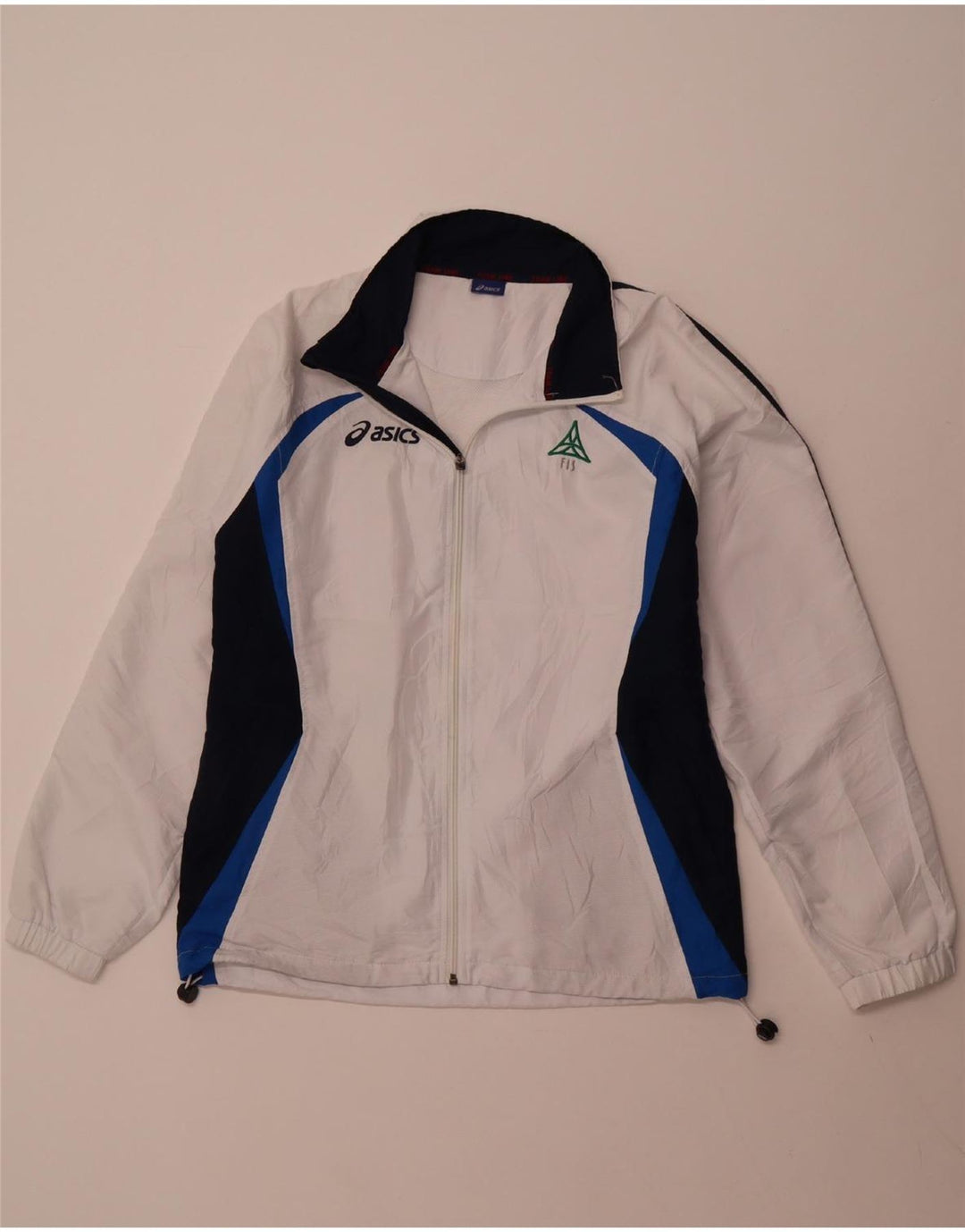 Ανδρική αθλητική φόρμα ASICS Top Jacket Large White Colourblock Polyester