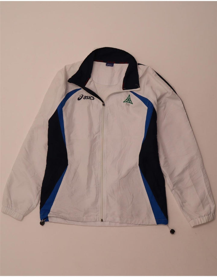 Ανδρική αθλητική φόρμα ASICS Top Jacket Large White Colourblock Polyester