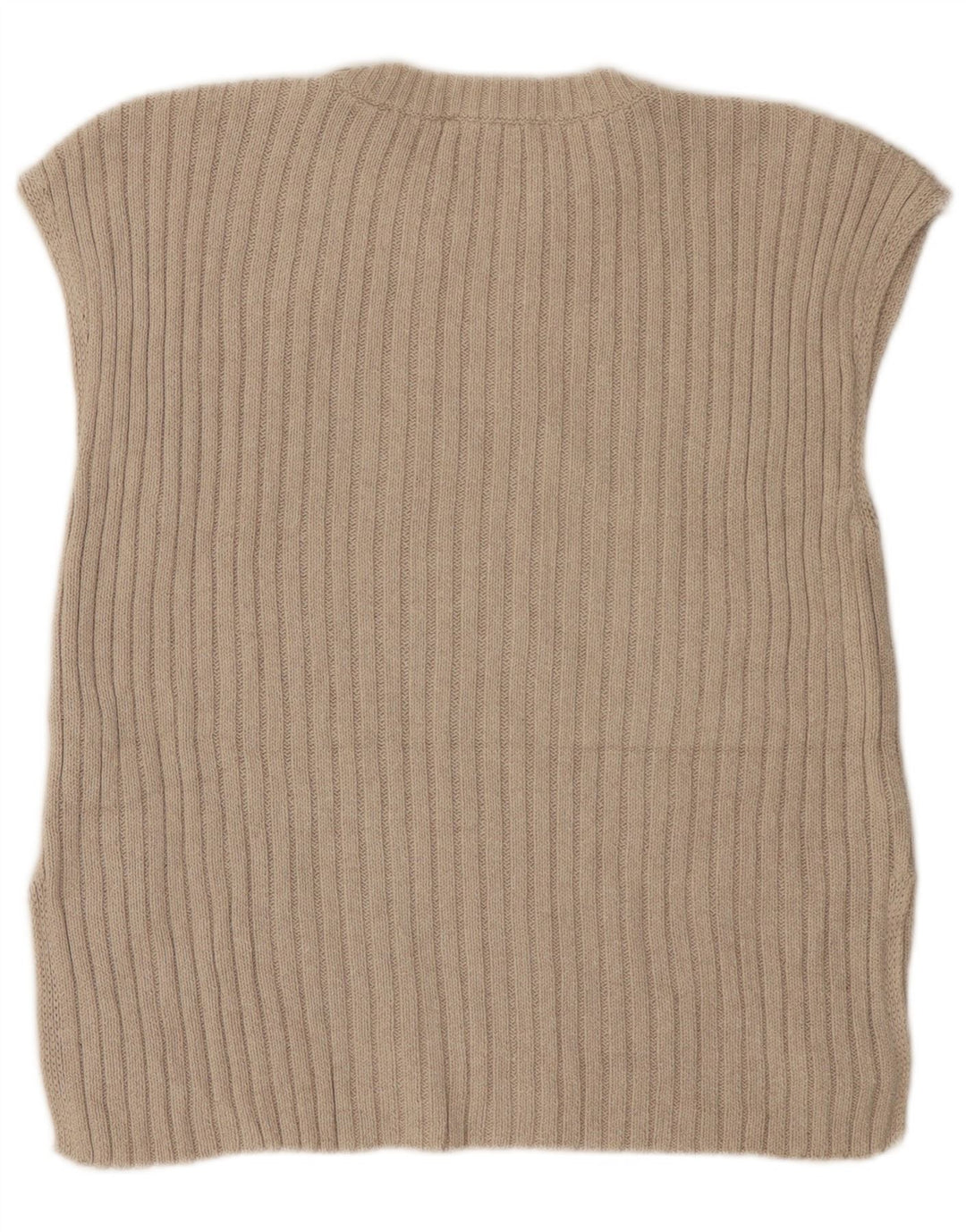 Zara Γυναικείο Γιλέκο Tank Top UK 16 Large Beige Polyester