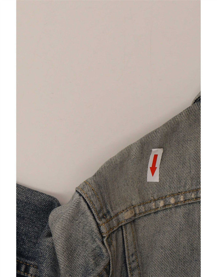 Lee Womens Rider Denim Jacket UK 12 Medium Blue Cotton