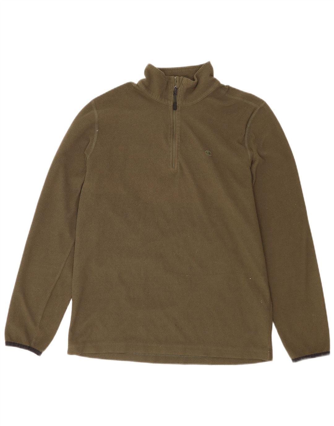 CHAMPION Ανδρικό φερμουάρ Fleece Jumper Medium Khaki Polyester