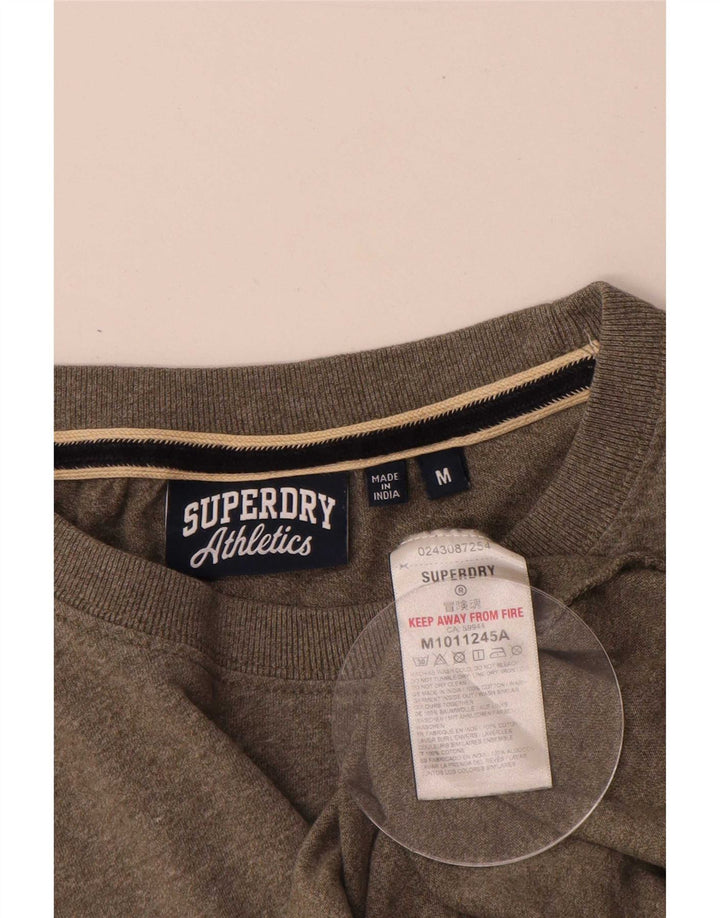Ανδρικό T-Shirt Superdry Μπλουζάκι από μεσαίο χακί βαμβακερό