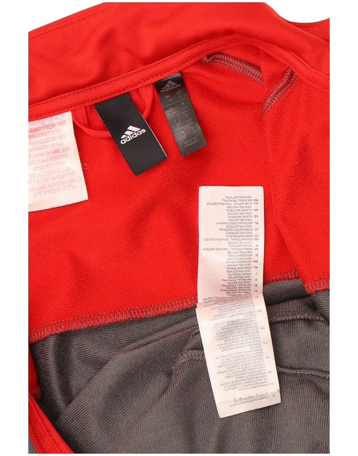 Γραφική αθλητική φόρμα ADIDAS Boys Top Jacket 9-10 Years Grey Colourblock
