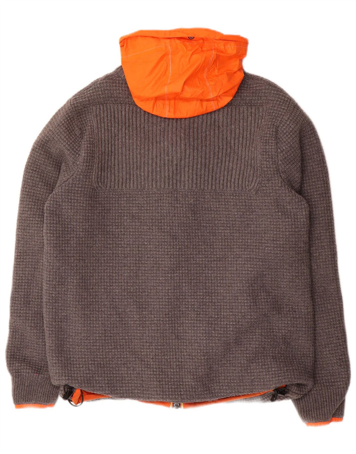 K-WAY Ανδρικό αναστρέψιμο μπουφάν με κουκούλα UK 36 Small Grey Polyamide