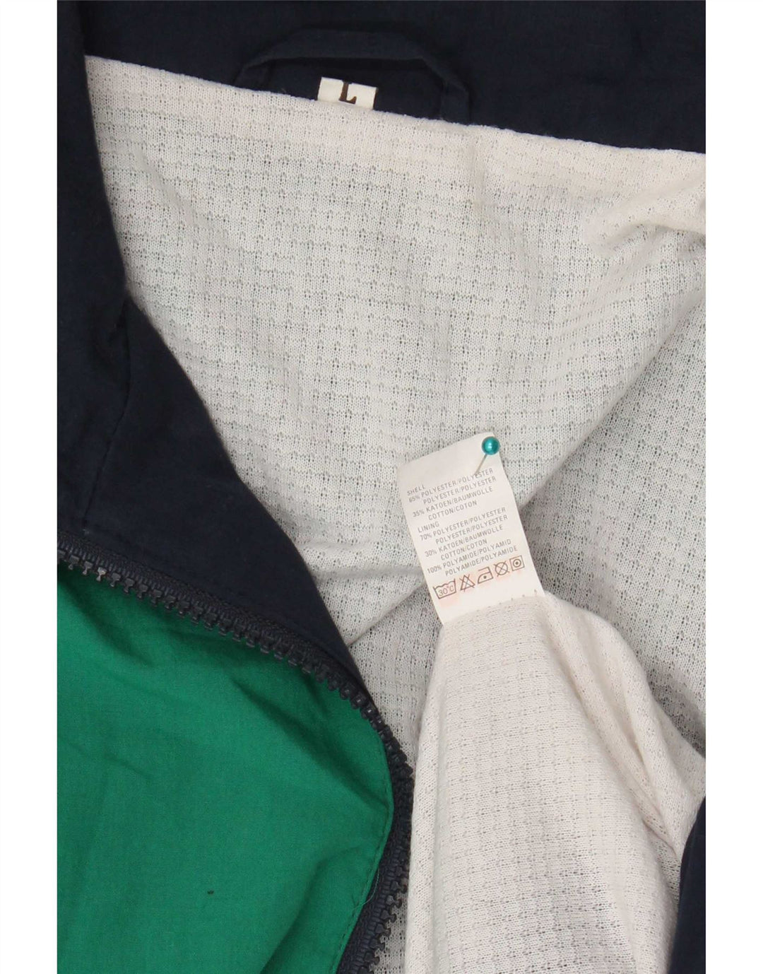 Vintage ανδρική φόρμα φόρμας με γραφικές φόρμες Top Jacket Μεγάλο πολύχρωμο Colourblock