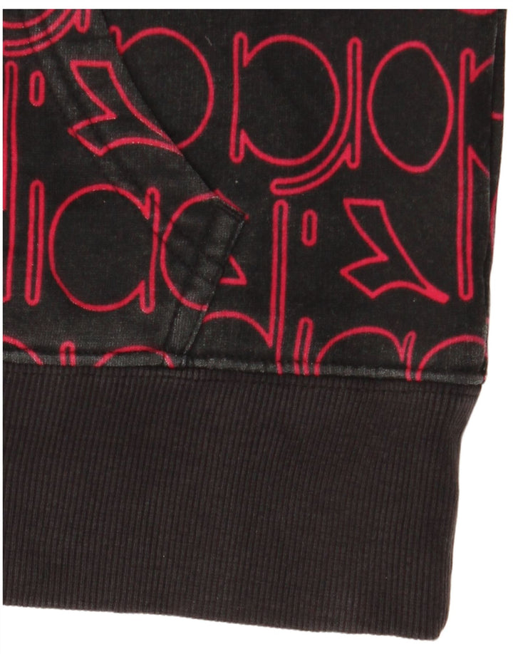 DIADORA Ανδρικό γραφικό κουκούλα, μεσαίο μαύρο βαμβακερό