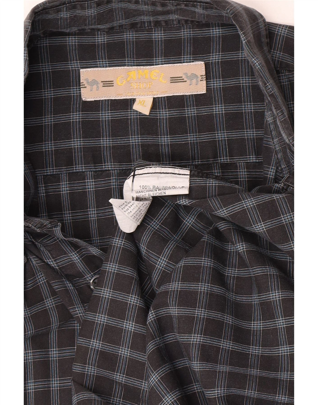 Ανδρικό κοντομάνικο πουκάμισο Camel Active XL Γκρι βαμβακερό