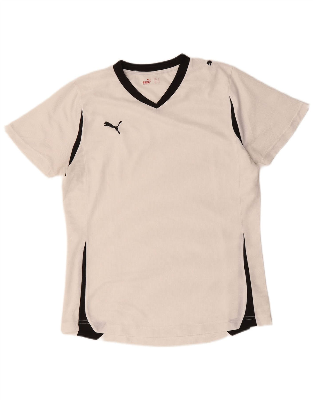 Puma Γυναικείο T-Shirt Top UK 16 Large White Colourblock Polyester