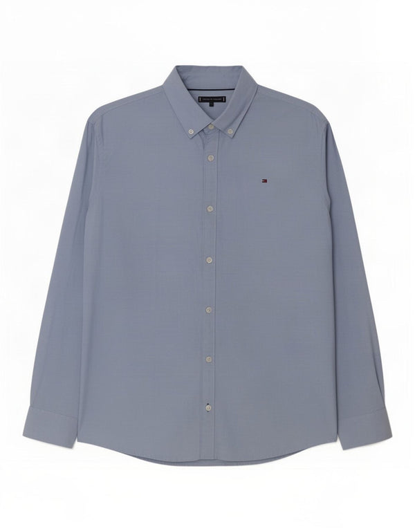 Tommy Hilfiger Boys Shirt 15-16 Years Blue Cotton