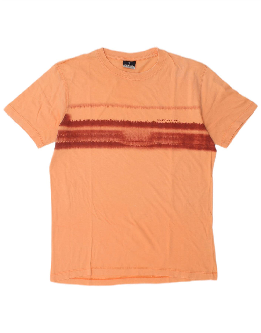 TRUSSARDI Ανδρικό T-Shirt Top Medium Orange Colourblock