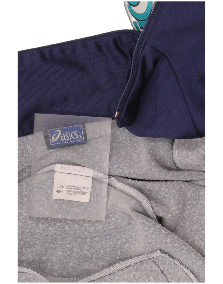 Ανδρική αθλητική φόρμα γραφικών Asics Top μπουφάν μεγάλο μπλε ναυτικό χρώμα