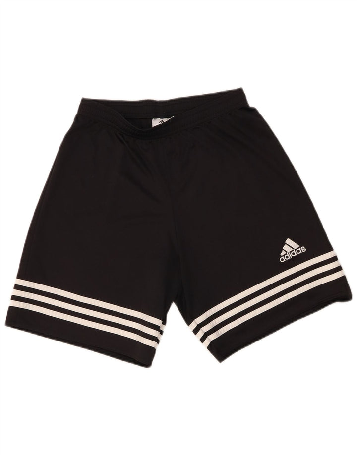 Ανδρικό αθλητικό σορτς Adidas Climalite από μικρό μαύρο πολυεστέρα