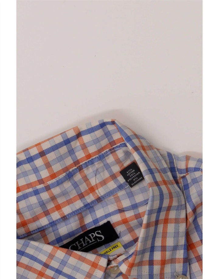 Ανδρικό πουκάμισο Chaps 16 1/2 Large Blue Check Cotton