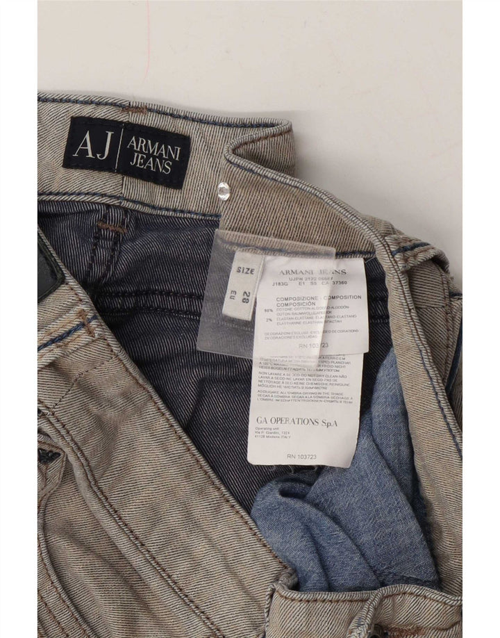 Armani Γυναικείο Slim Jeans W28 L29 Γκρι βαμβακερό
