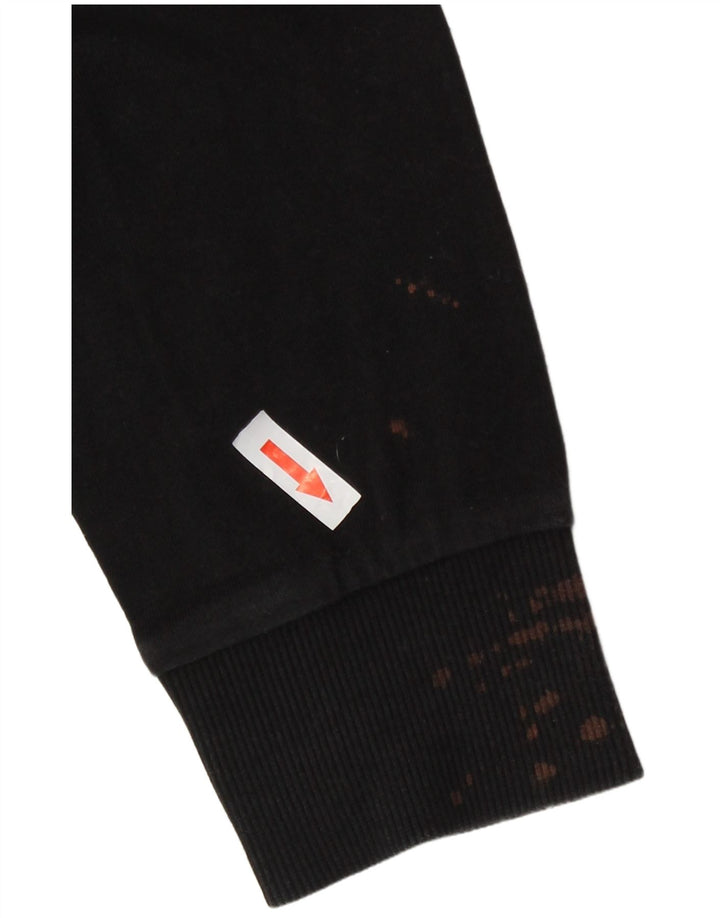 Γυναικεία γραφική φούτερ Fila Jumper UK 12 Medium Black Colourblock