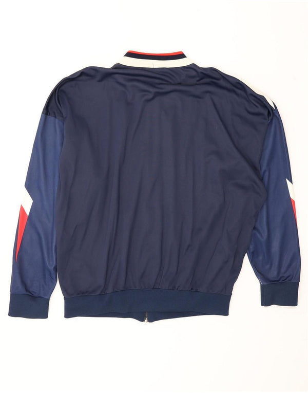Umbro Mens Cagliari 1990-1991 αθλητική φόρμα Top Jacket Large Navy Blue