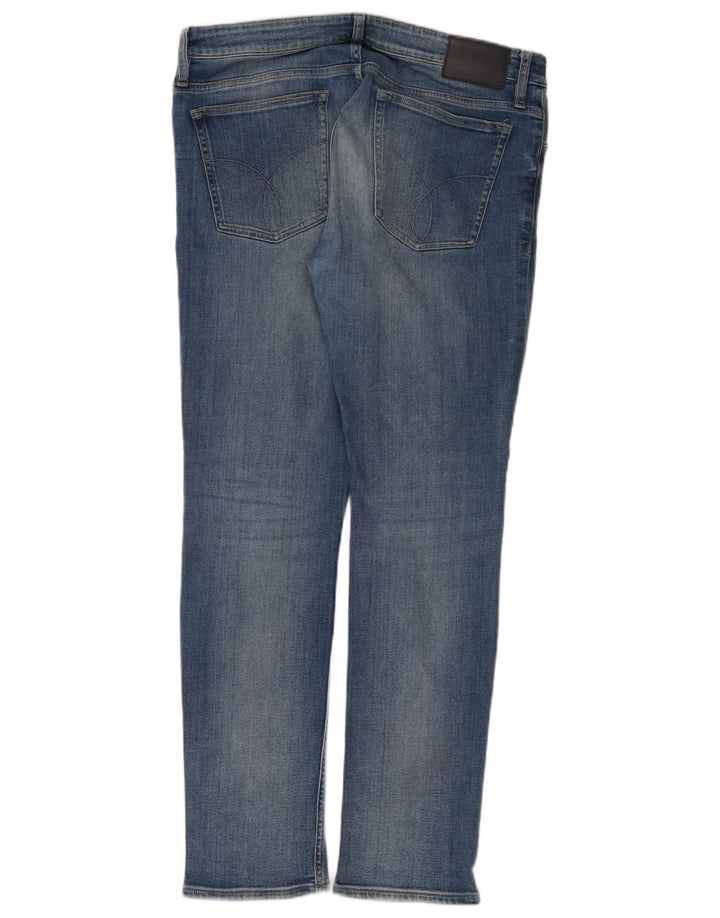 Calvin Klein Ανδρικό Slim Jeans W34 L32 Μπλε βαμβακερό
