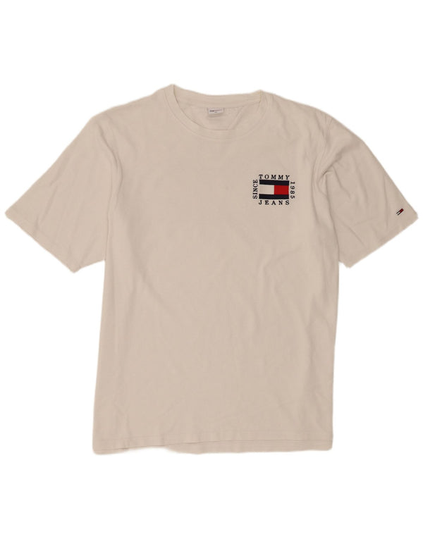 Tommy Hilfiger Ανδρικό γραφικό T-Shirt Top 3XL Λευκό βαμβακερό