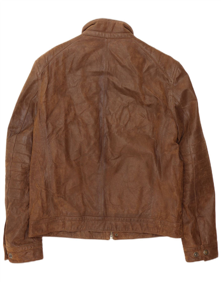 North Coast Society Ανδρικό Δερμάτινο Μπουφάν UK 38 Medium Brown