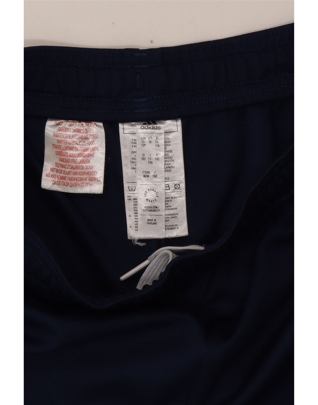 Παντελόνι αθλητικής φόρμας ADIDAS Boys Aeroready 11-12 ετών Navy Blue Polyester