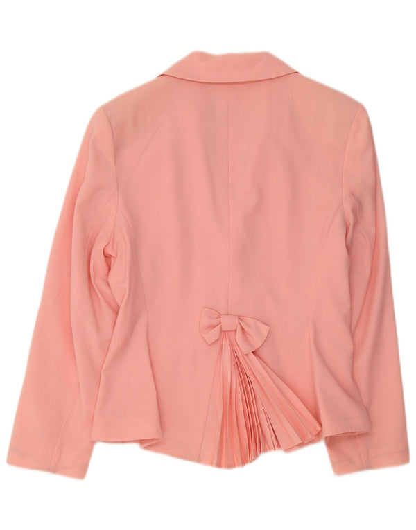 Laura Biagiotti Girls Double Breasted Blazer Jacket 13-14 Years Pink Wool