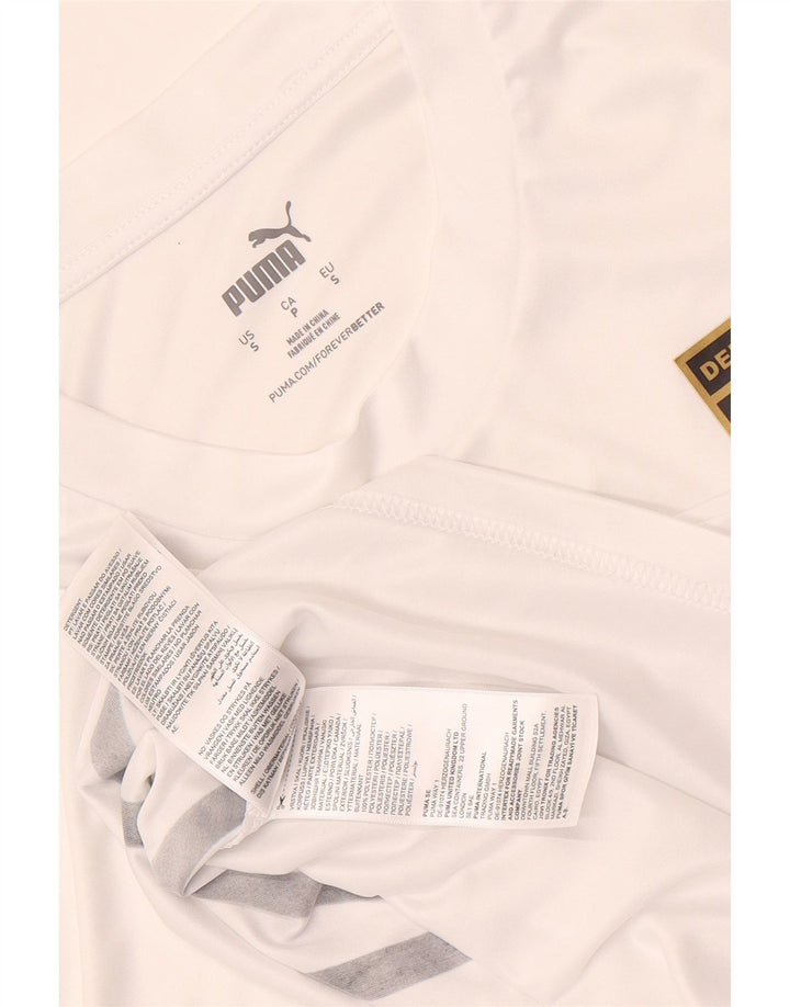 Ανδρικό γραφικό μπλουζάκι Puma Deutshland Top Small White Colorblock Πολυεστέρας